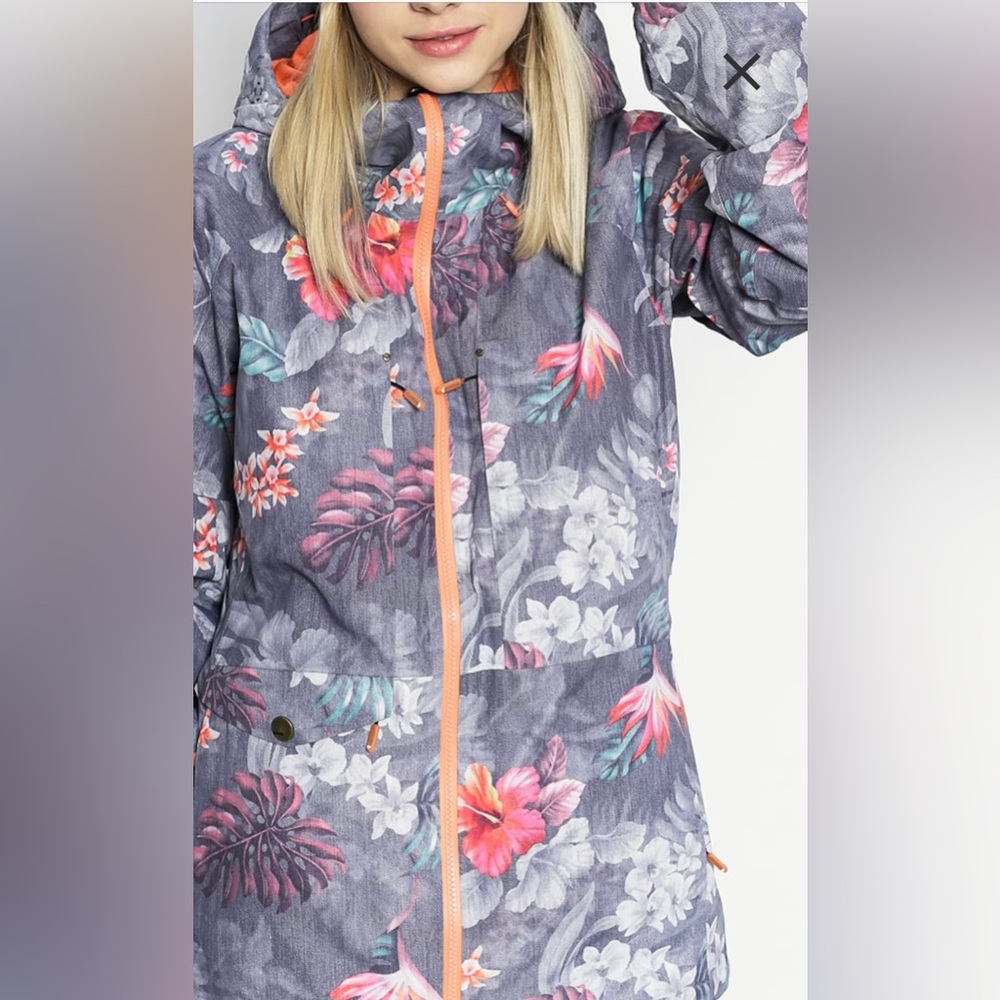 ROXY Essence 2L GORE-TEX Snow Jacket - Hawaiian Tropic Paradise Pink  Size S